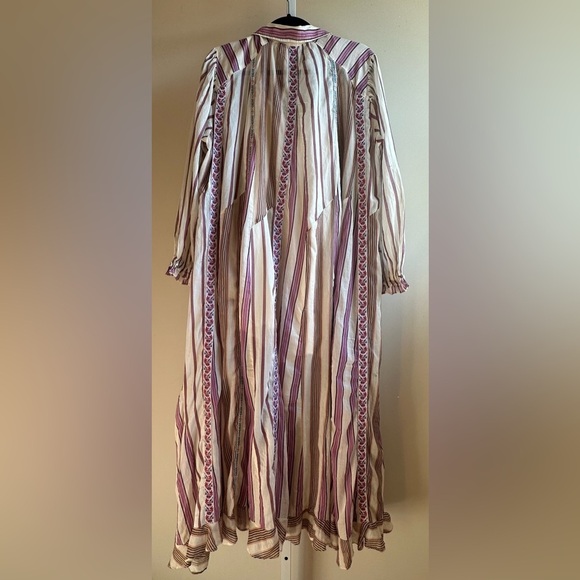NWT Free People Sweet Dreams Maxi Dress XS/S Tea Combo Striped - Picture 8 of 15